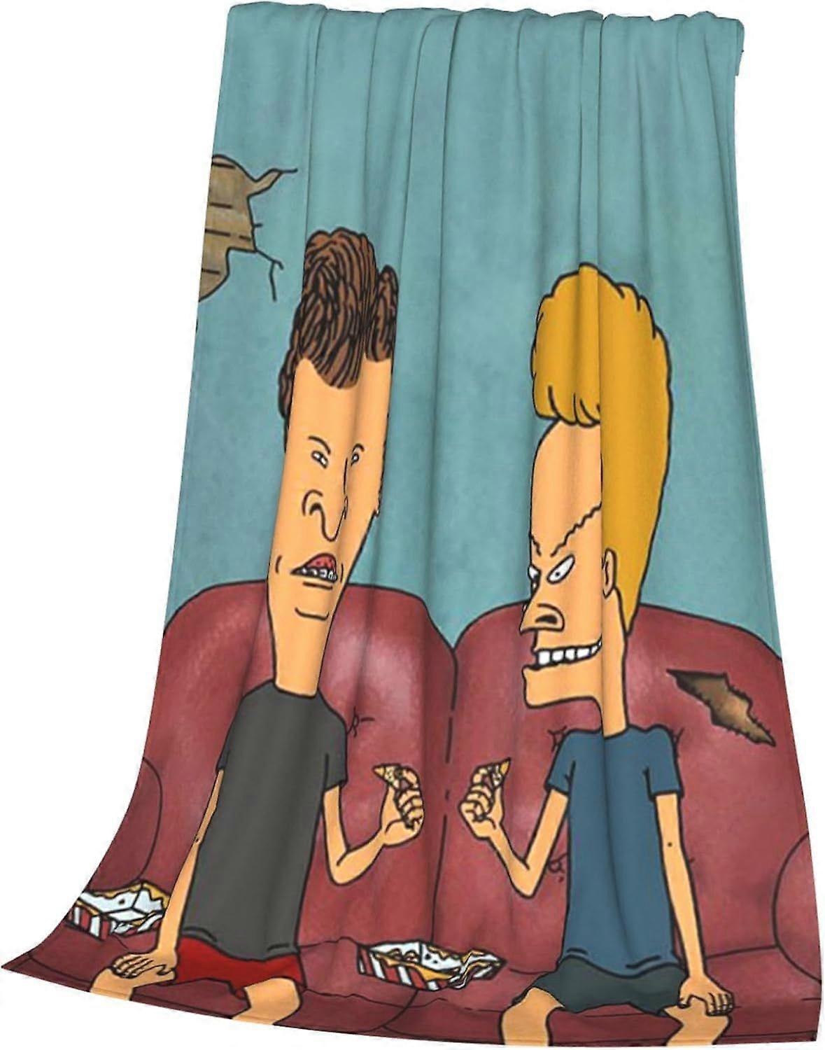 3D Cartoon Soft Blanket Beavis and Butthead Comedy Design MI-933