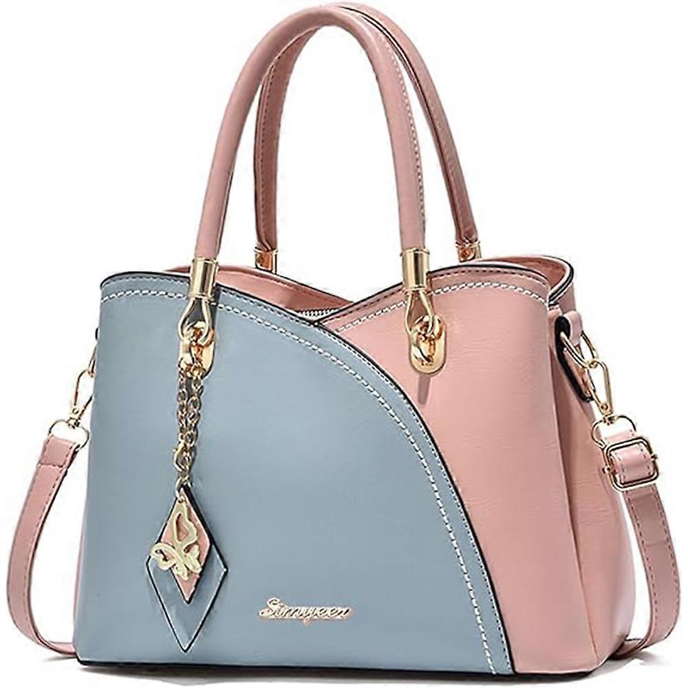 Women's High-class Contrast Color Leather Shoulder Bag