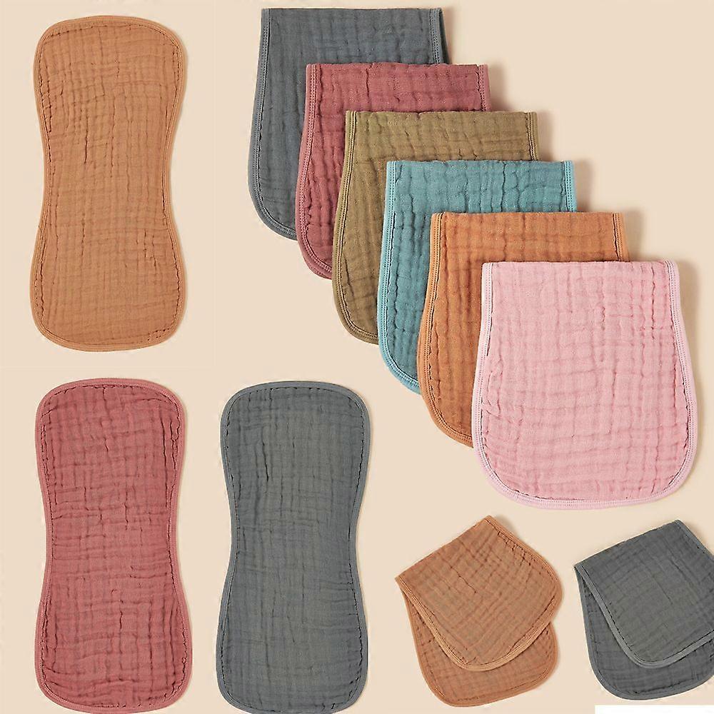 Gauze towel muslin six-layer gauze bib born towel shoulder pad baby bib Multi functional towel