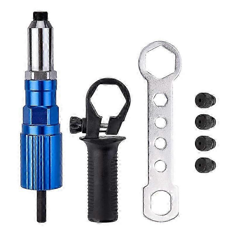 Electric Rivet Gun 2.4mm-4.8mm Rivet Nut Gun Drill Adapter Cordless Riveting Tool Insert Nut Pull Rivet Tool