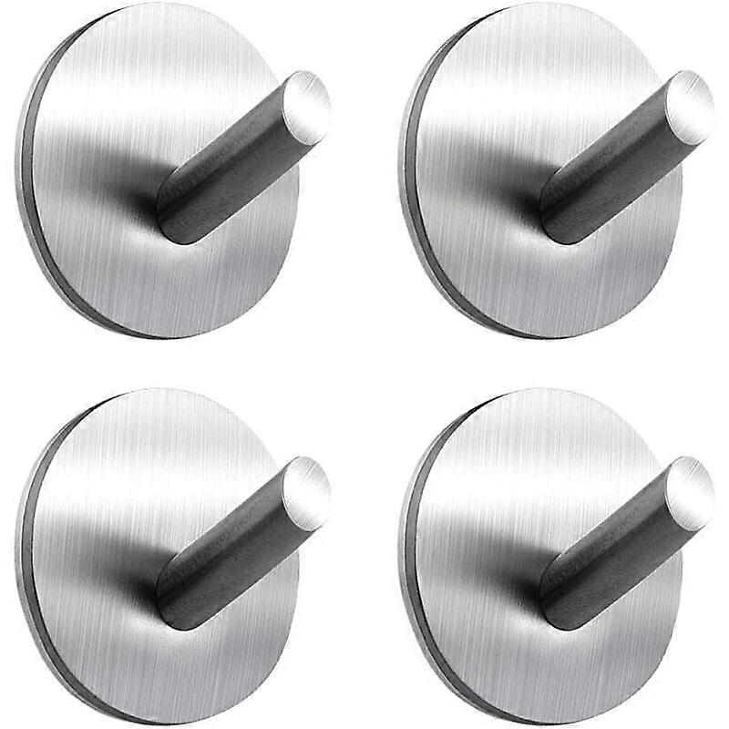 Kitchen Towel Hook, Adhesive No-Drill Wall Hooks with 3M Sticky Pad, Set of 4