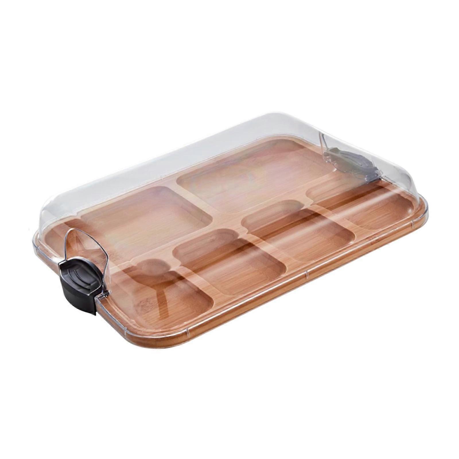 Cheese Board Food Serving Tray Multipurpose Bread Board for Fruit Meat Bread Multi Slot