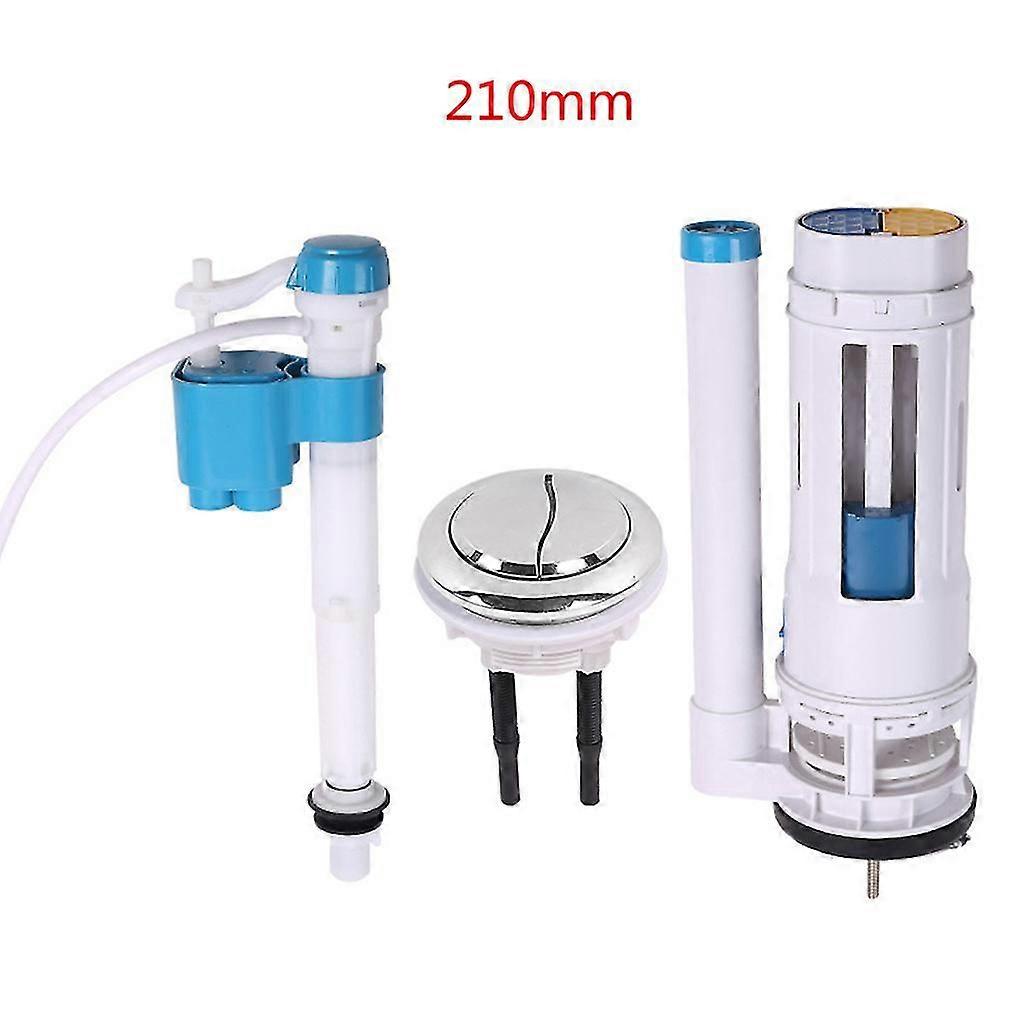 Toilet Inlet Drain Push Button Valve Dual Flush Toilet Tank Parts Replacement