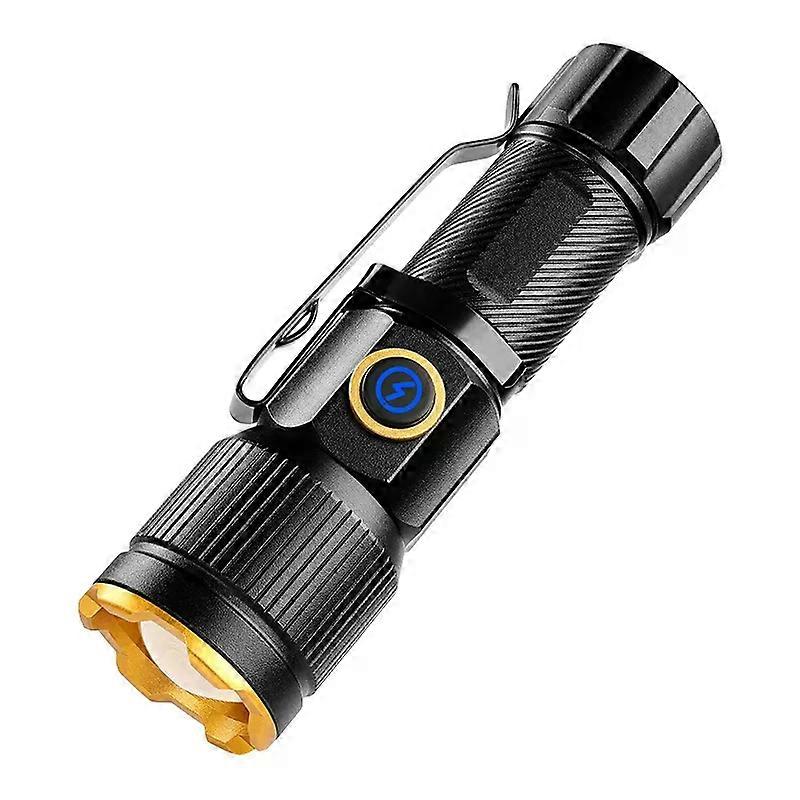 LED Flashlight Rechargeable, Super Bright Adjustable Flashlight, Lighting Modes, Suitable for Power Outage, Emergency, Walking, Camping