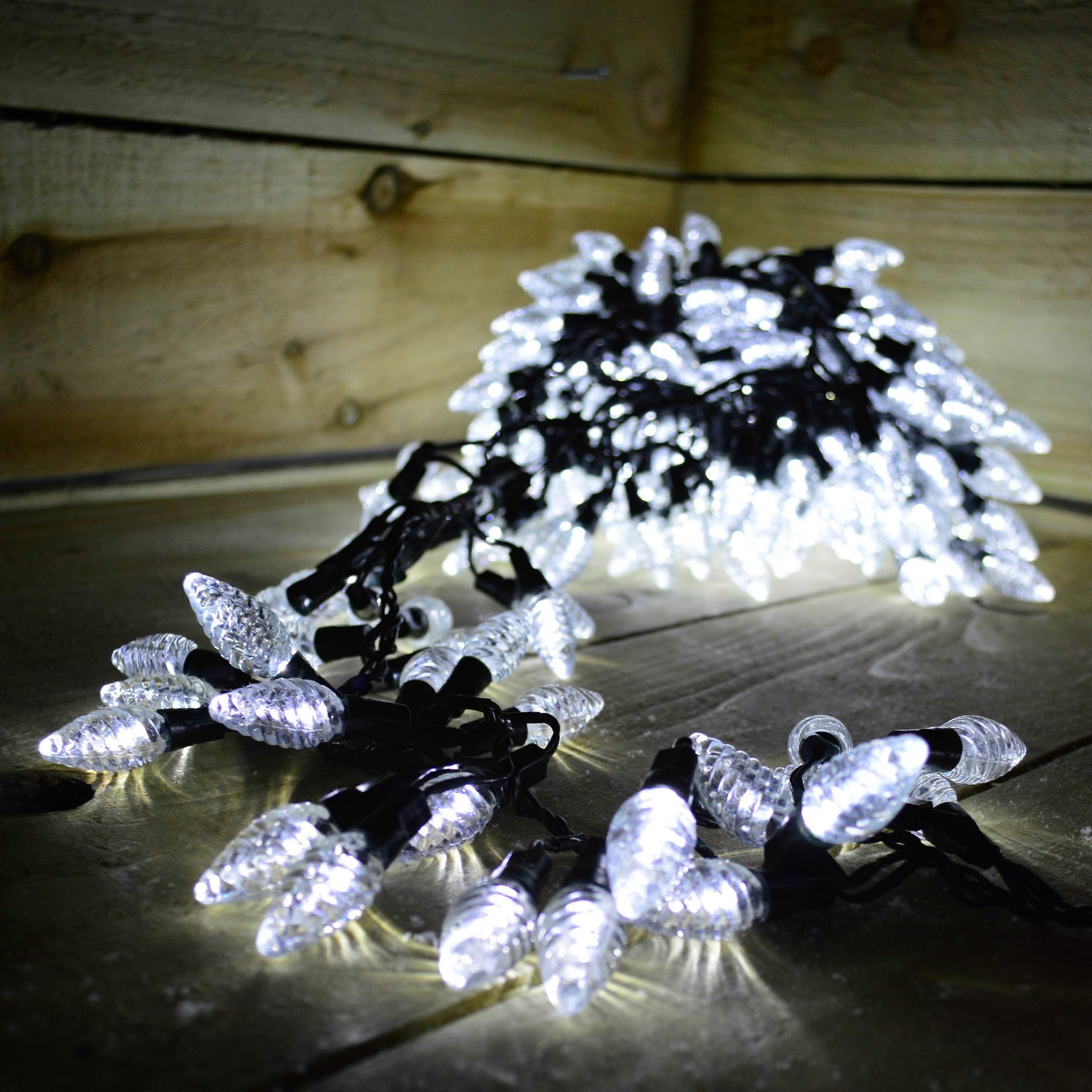 6.9M (480 Led) Premier Multi-action Pine Cone Cluster Lights - Cool White