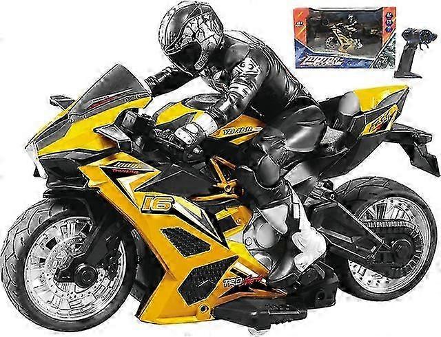 دراجة نارية RC Stunt، سيارة RC Dirt، دراجة نارية RC، دراجة نارية تعمل بالتحكم عن بعد، تدور 360 درجة، لعبة سيارة الانجراف، سيارات القيادة لمدة ساعة واحدة