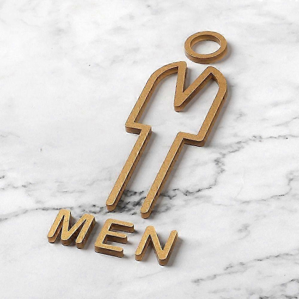 3D Miehet Naiset WC-kyltit Akryyli WC-laatan muistutusmerkki Levy WC-kyltit Ovilevyt