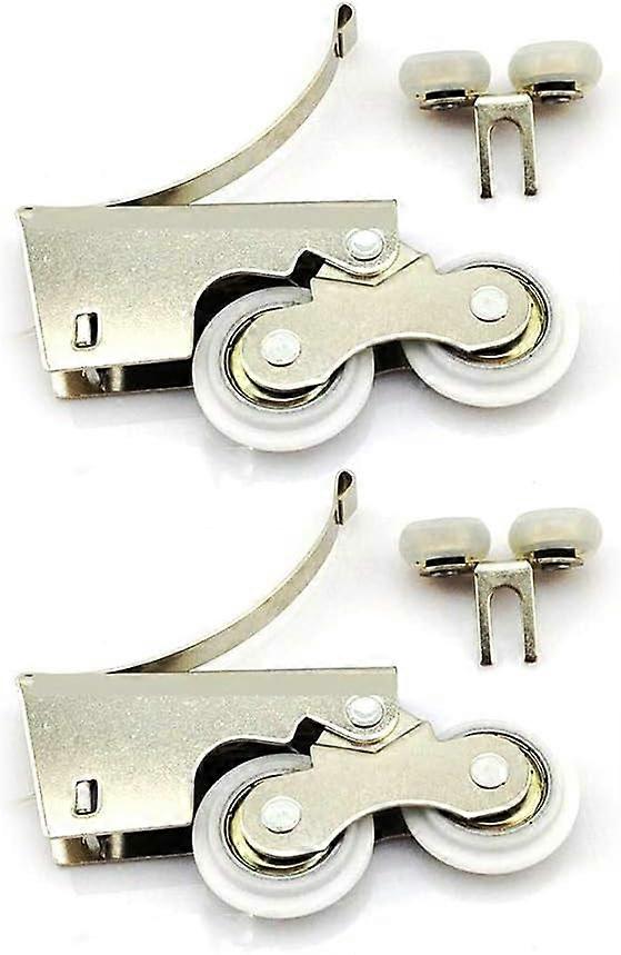 – Silent Stainless Steel/Titanium Alloy Pulley with Two Casters for Sliding Wardrobe Door