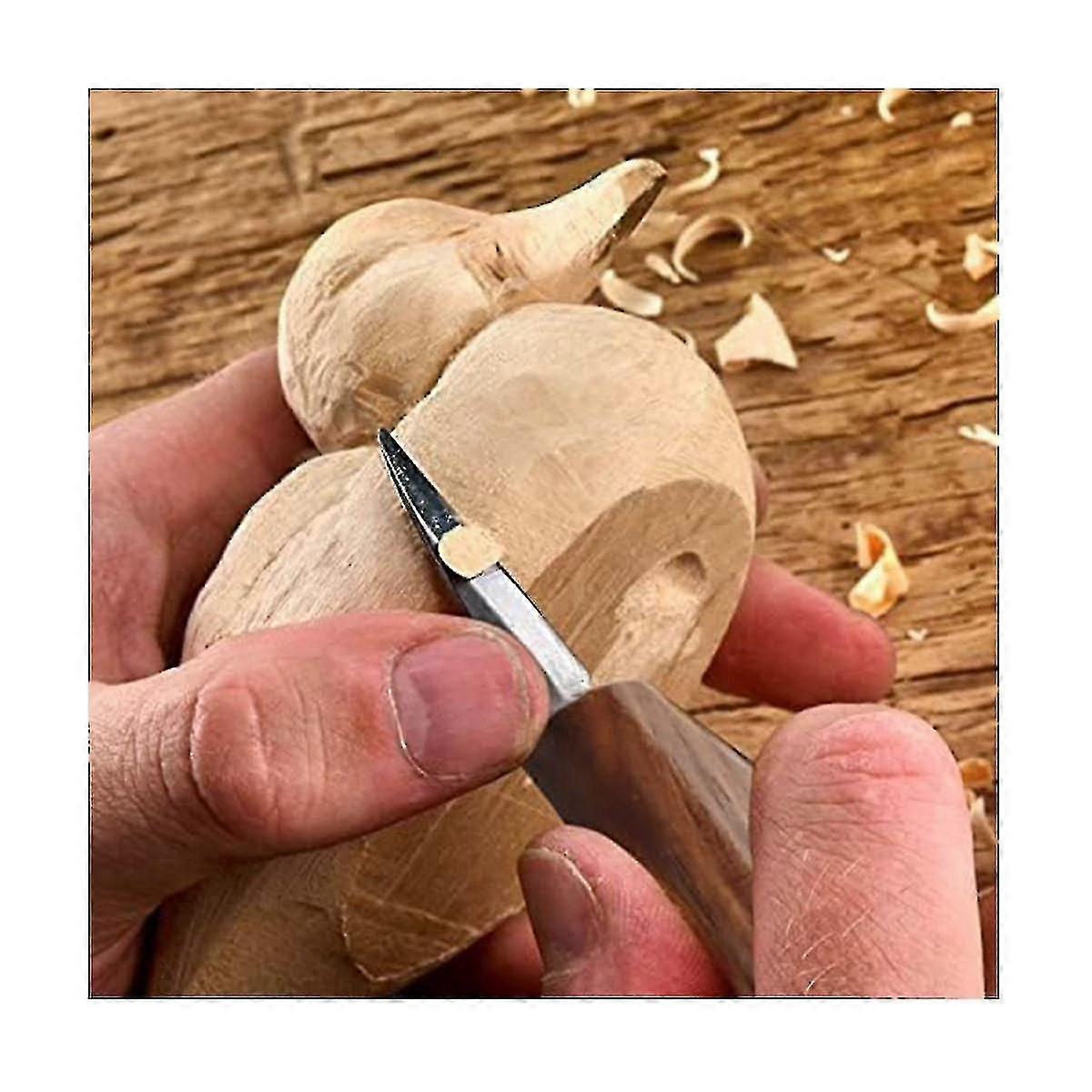 15 sæt træskærerværktøj Whittling Kit- Træbearbejdningssæt Whittling Kit, Deluxe Spoon Carving Knife