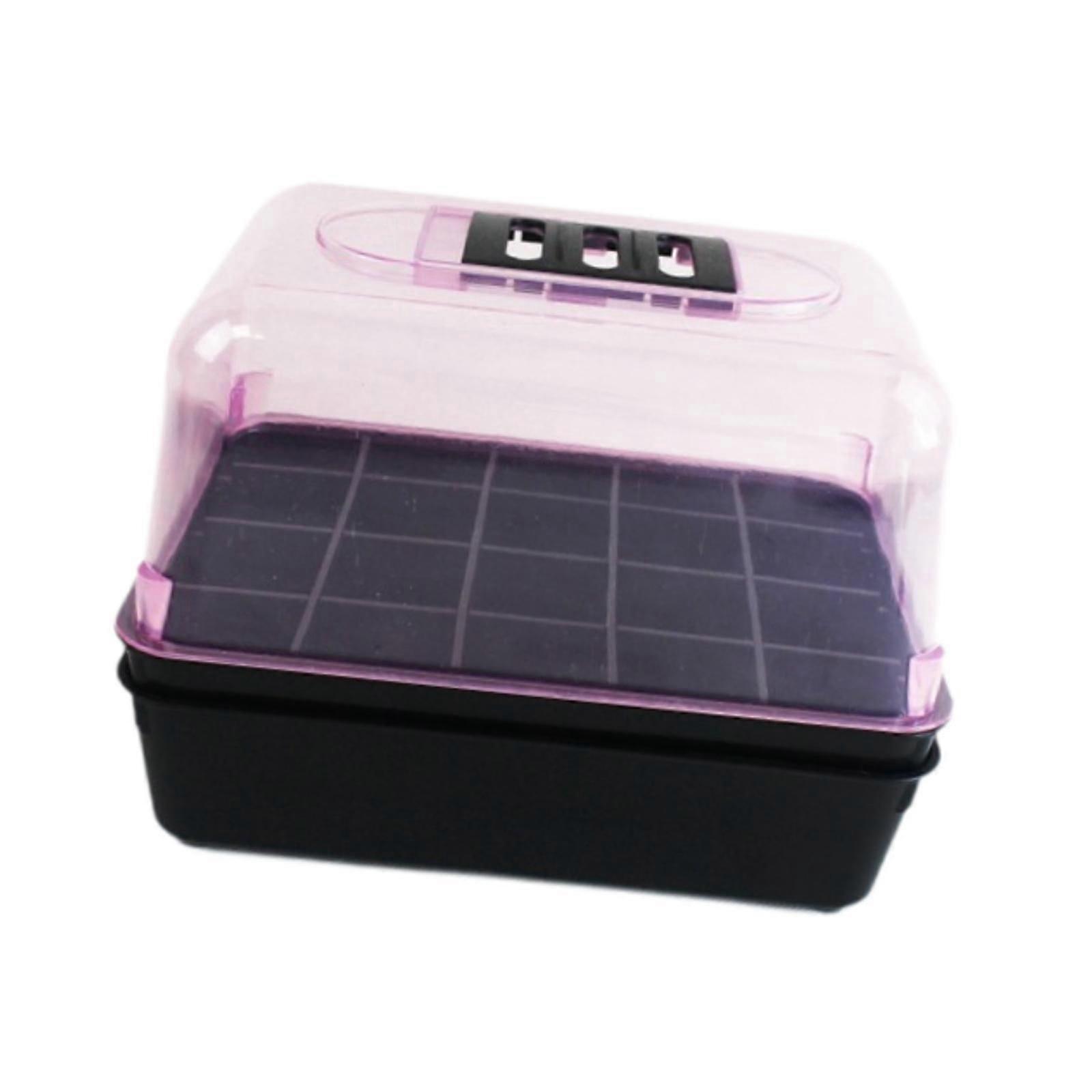 Seedling Starting Tray with 20 Cells Mini Greenhouse Multipurpose 22x16x16cm