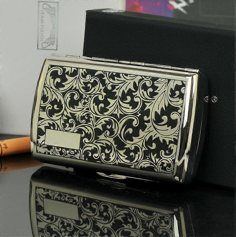 Double Gun Smoking Copper Cigarette Case 319 Ink Tang Grass 12 Pack Corrosion Screen Printing Creative Ultra-Thin