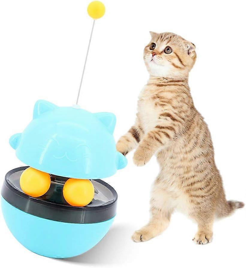 Cat Tumbler Toy, Interactive Turntable Dispenser