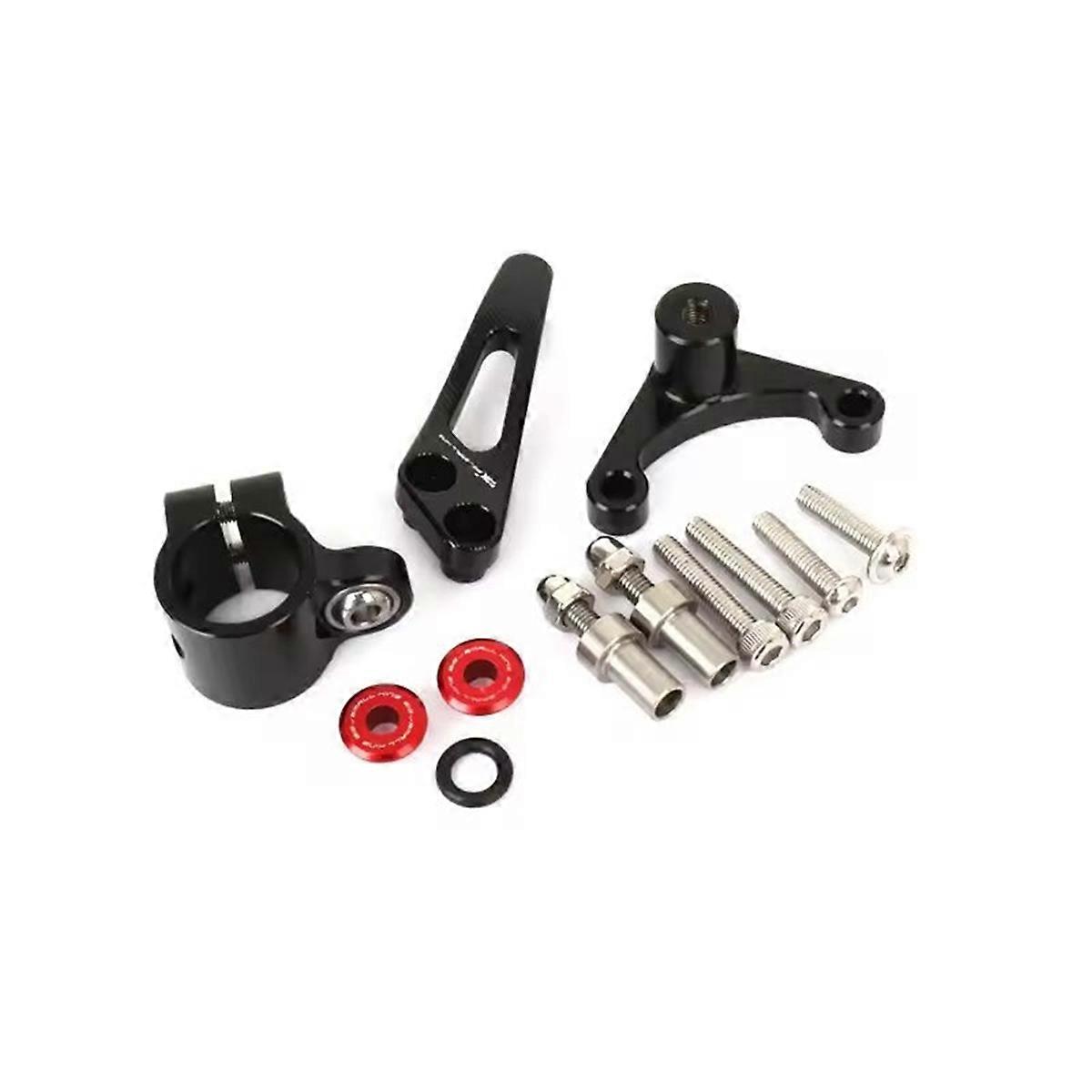 Motorcycle Damper Stabilizer Bracket Steering Mount Kit for 939 950 2018-2025 Black