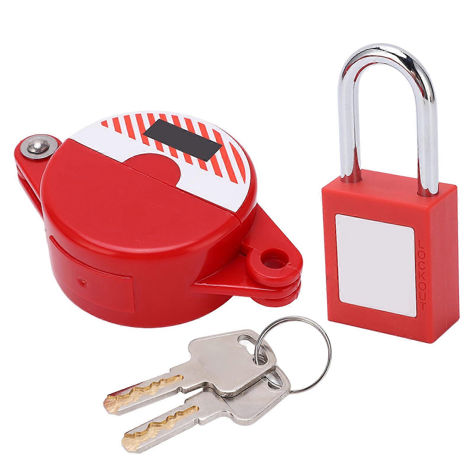 Durable Valve Lockout Device Kit - Safety Padlock, ABS Shell, High Security, Industrial Use