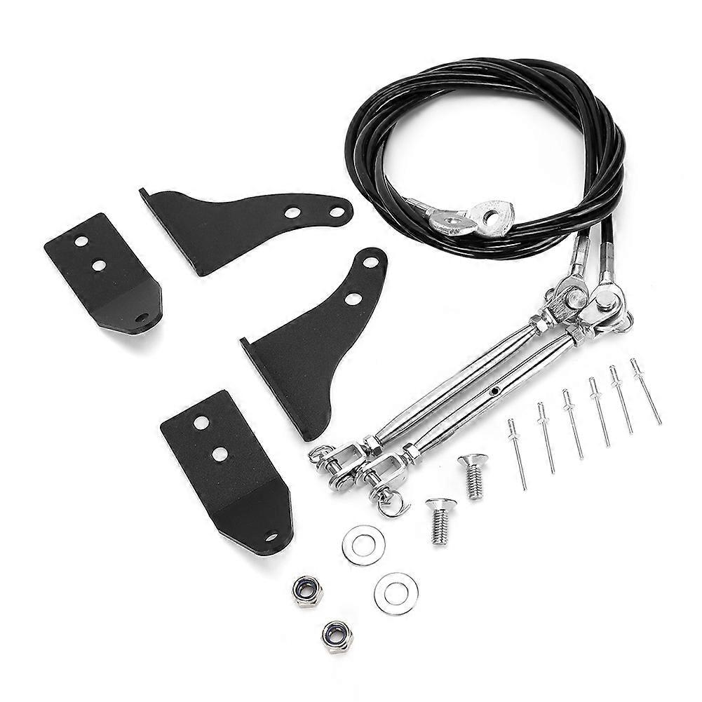 Limb Risers Kit Hood Protective Sub Line Branches IronStainless Steel
Fit for Wrangler TJ 1997-200