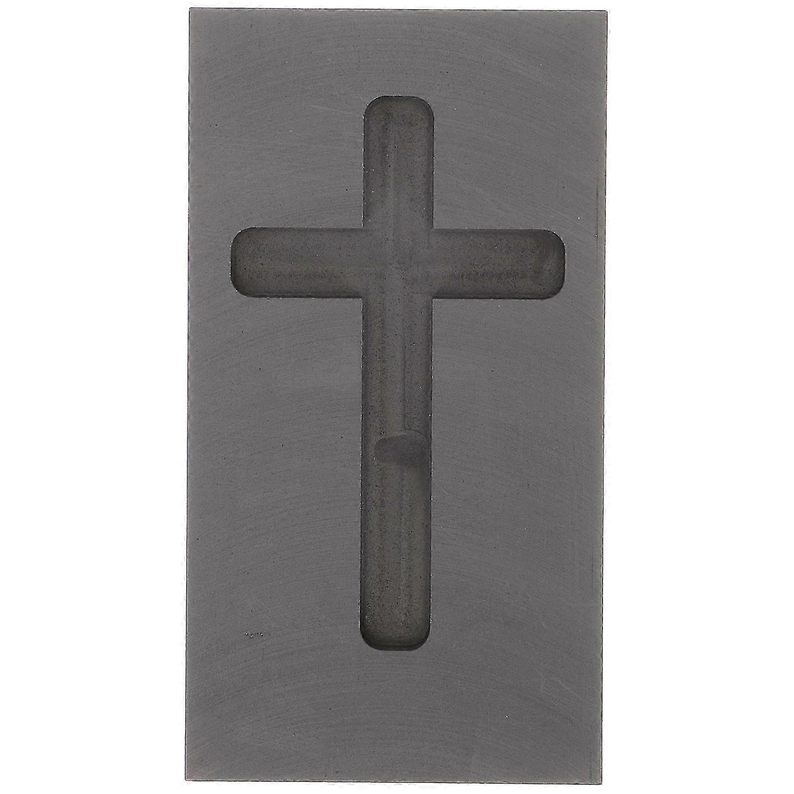 Cross-Shaped Graphite Ingot Casting Mold for Melting Gold & Silver
