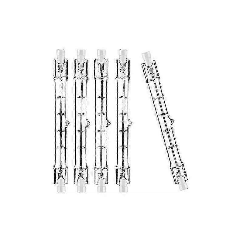 10er-Pack R7s-Halogenlampe 118 mm 300 W 230 V, R7s-Halogenstab 118 mm, R7s-Halogenlampe dimmbar, Halogenstablampe für Baustrahler