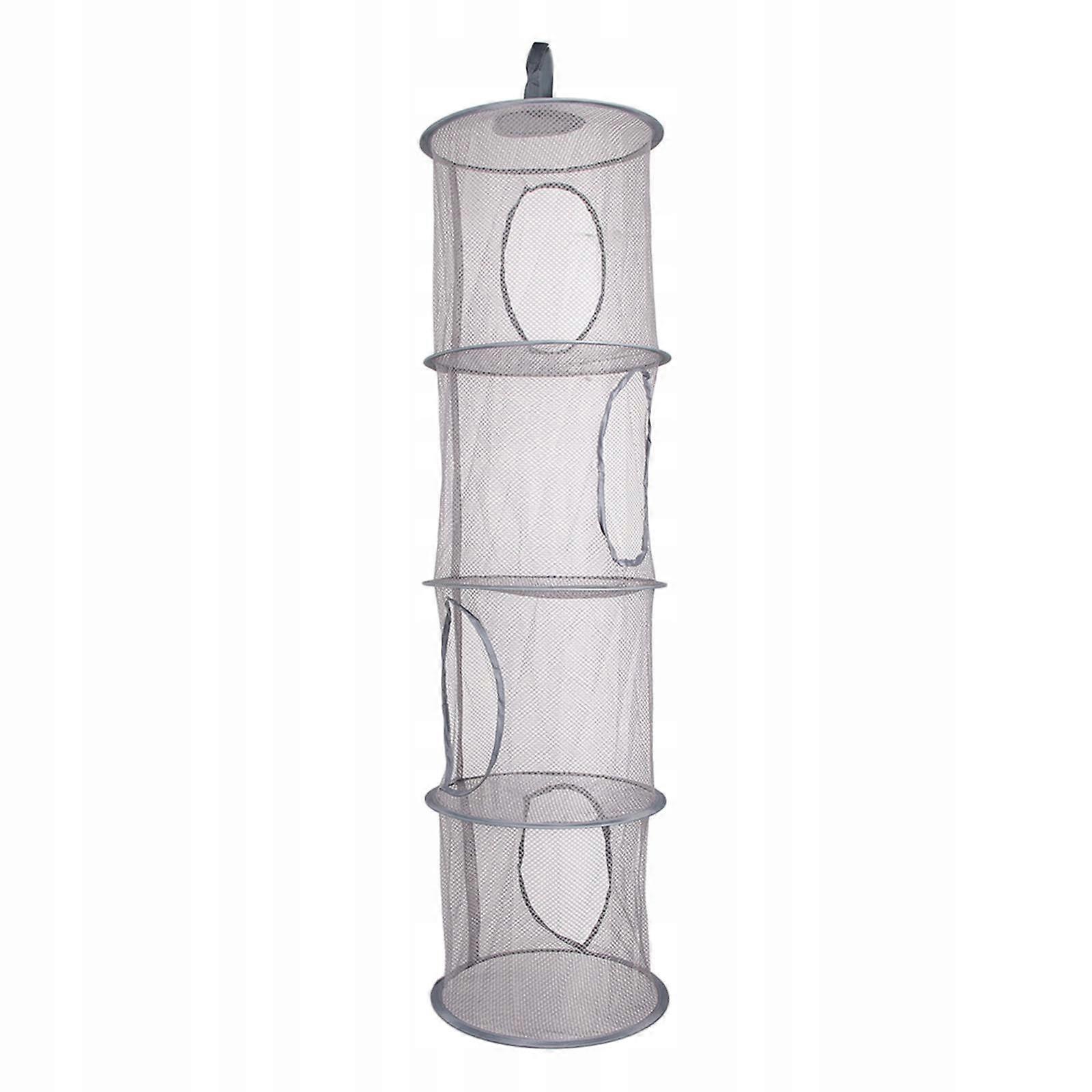 Hanging Mesh Storage Organizer Net Grey