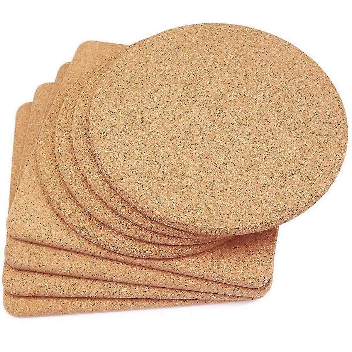 Cork Trivet, High Density Fine Particle Thick Cork Trivets, 7.8Inch Heat Resistant Cork Coaster, Cork Placemats