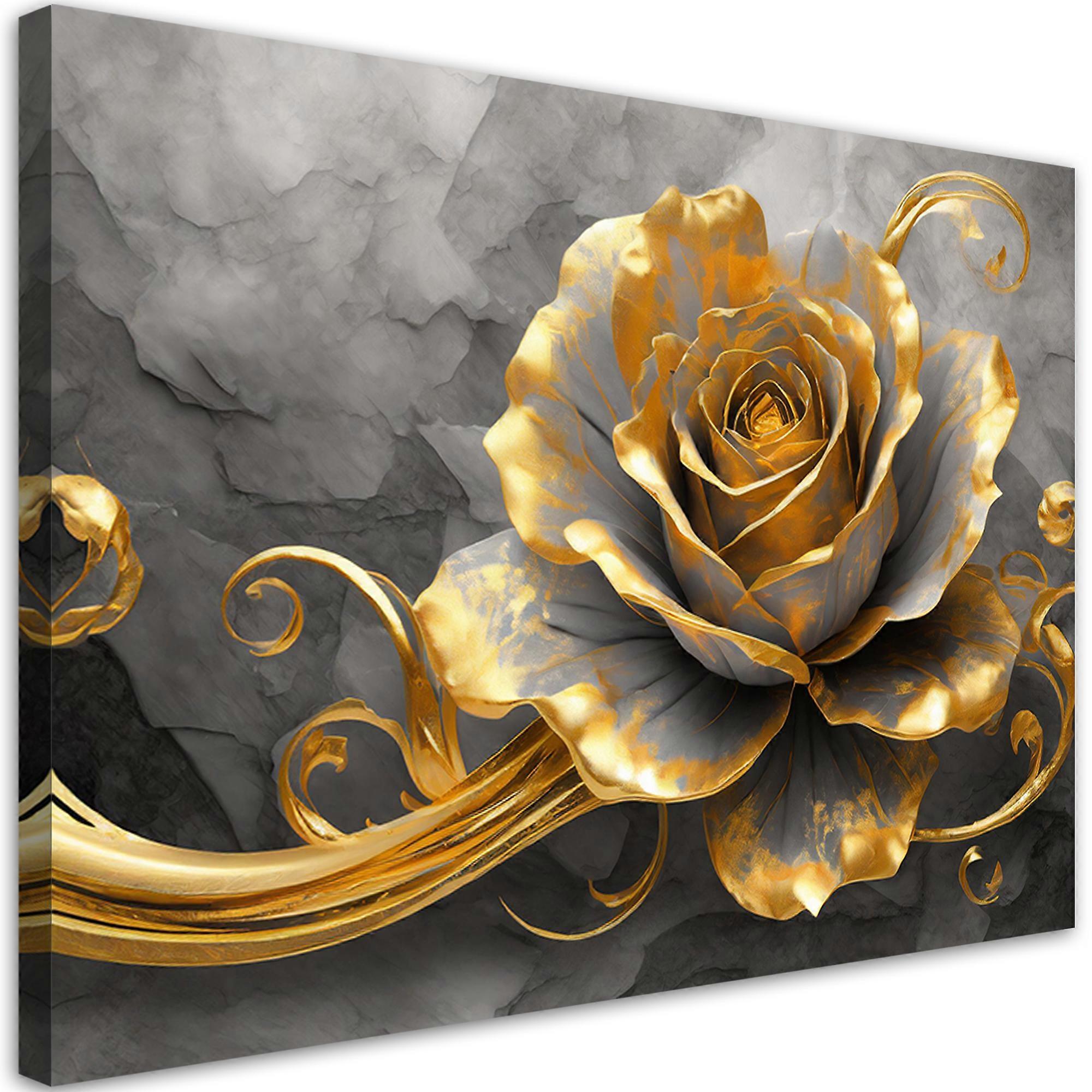 Lienzo, Música Oro Rosa - 60x40