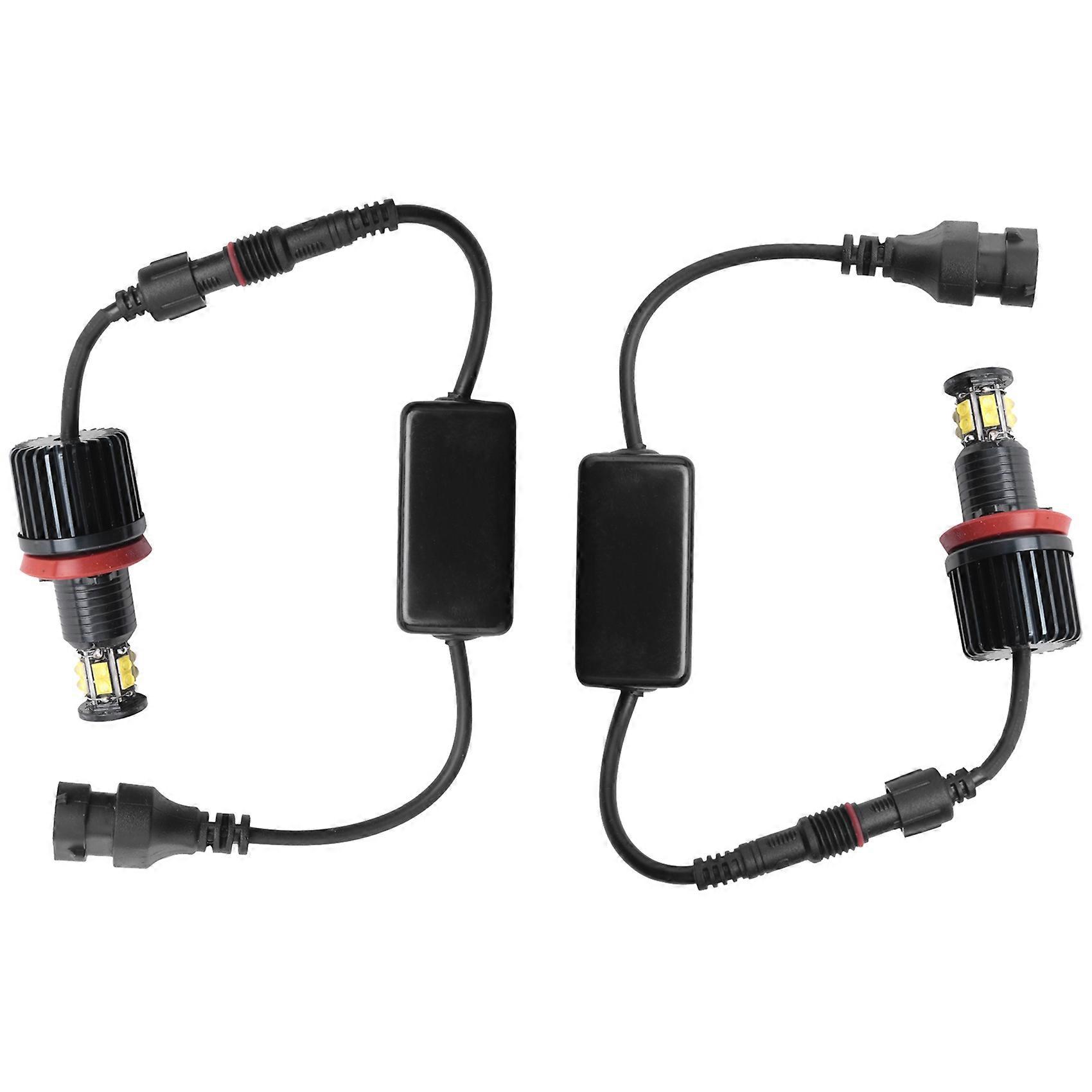 1 par 120W 12LED bil Angel øye markør frontlykter pærer lamper for E82 E90 E92 E60 E61 E63 E89 X6 H8