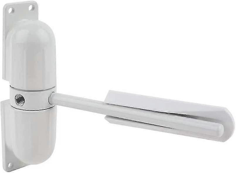 oor Closer, Mini Gate and Screen Door Closer,Surface Mounted Automatic Adjustable Spring-Loaded(White)