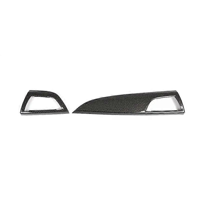 ABS Carbon Fiber Car Dashboard Side Air Outlet Panel Trim Cover compatible for B-M-W 1 2 Series F20 F21 F22 F23 2012-2017 Interior Accessorie