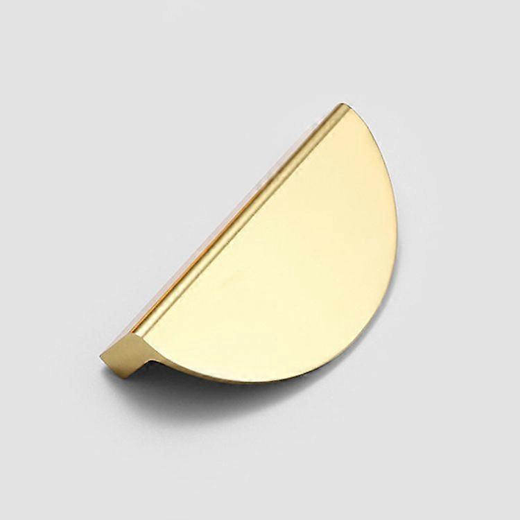 Semi-Circular Cabinet Door and Drawer Handles, Hardware Accessories, Aluminum Alloy, Multi-Color Surface Mounted Small Handle (Brushed Copper, Hole Sp