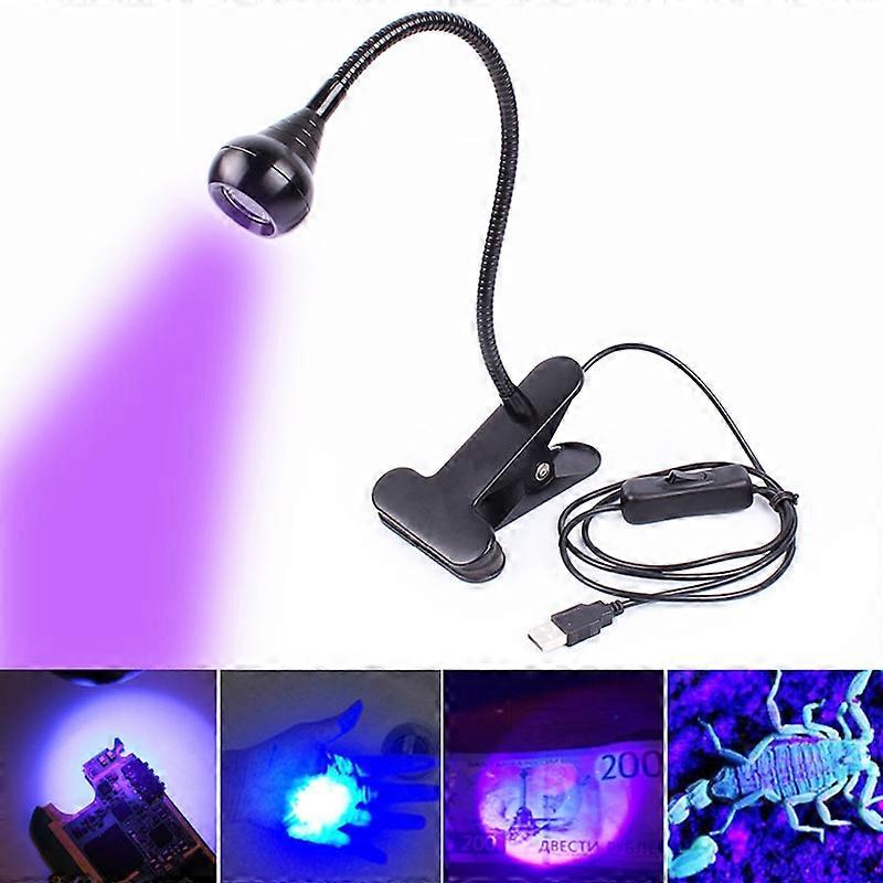Cell Phone UV Adhesive Curing Light Led UV Flashlight With Clip