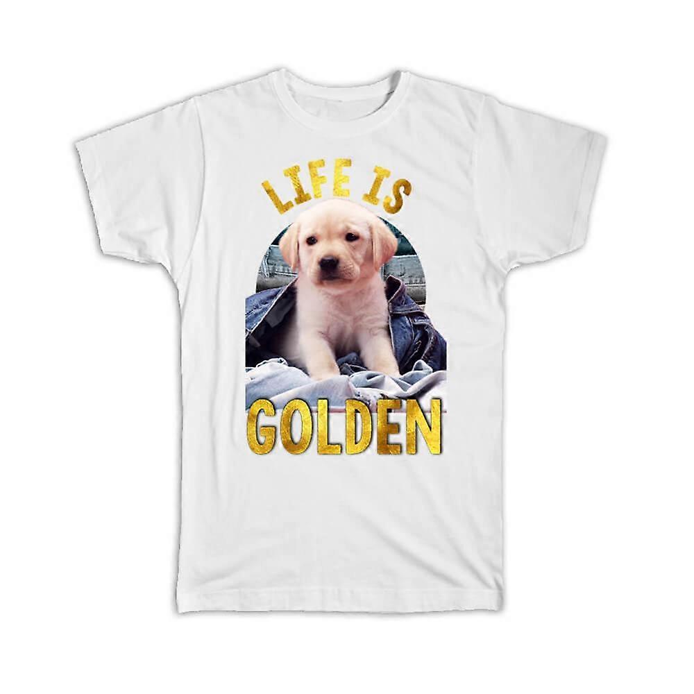 تي شيرت هدية: الحياة هي الذهبي