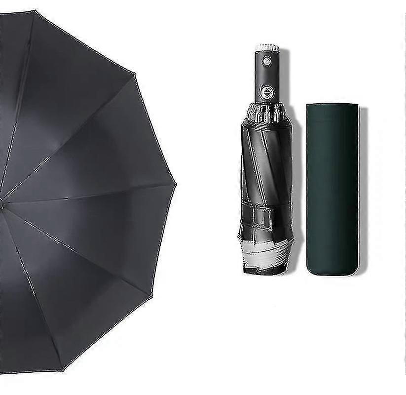 Umbrella With Led Light, Fully Automatic Aluminum Alloy Reflective Side Umbrella