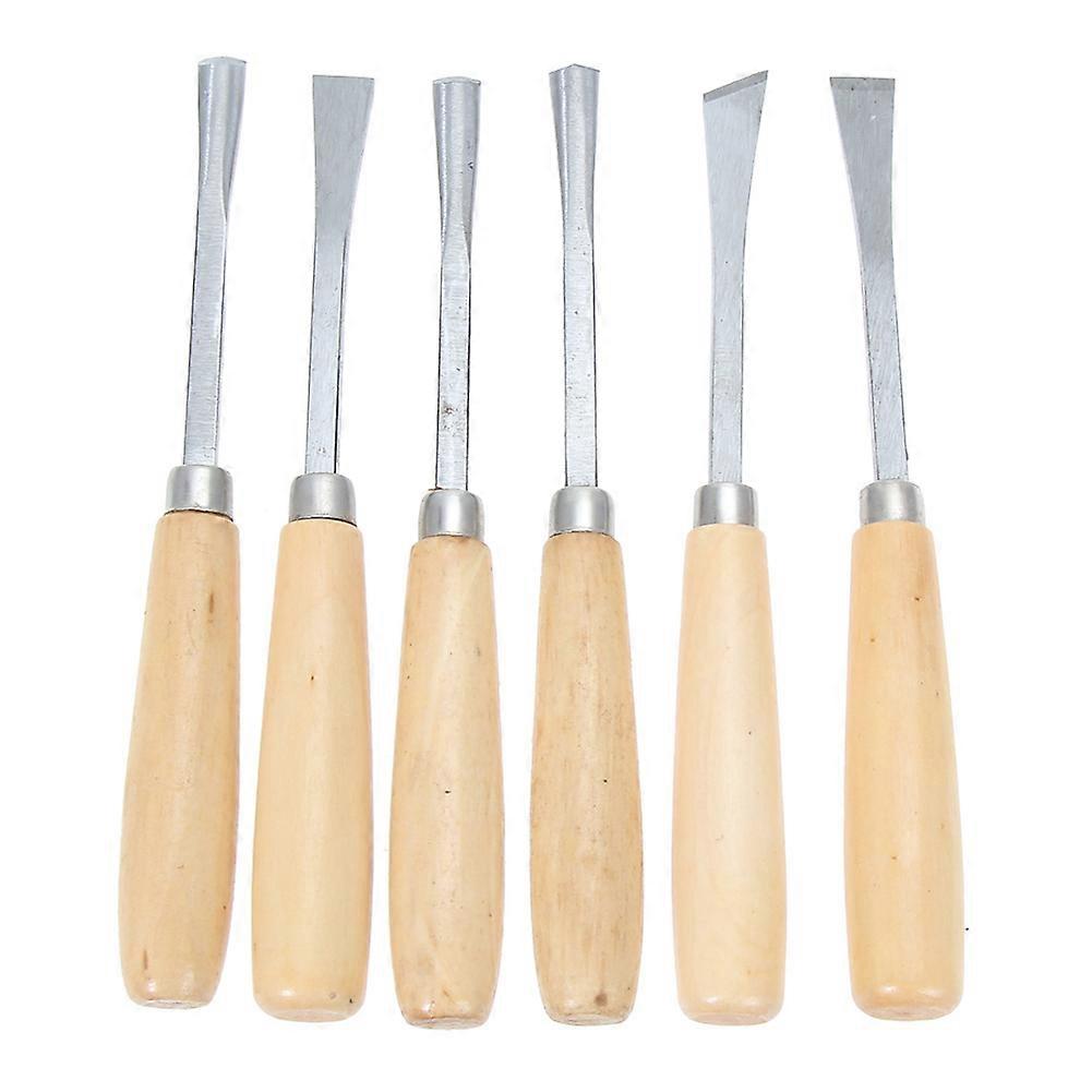 6PCS Assorted Wood Working Chisel Carving