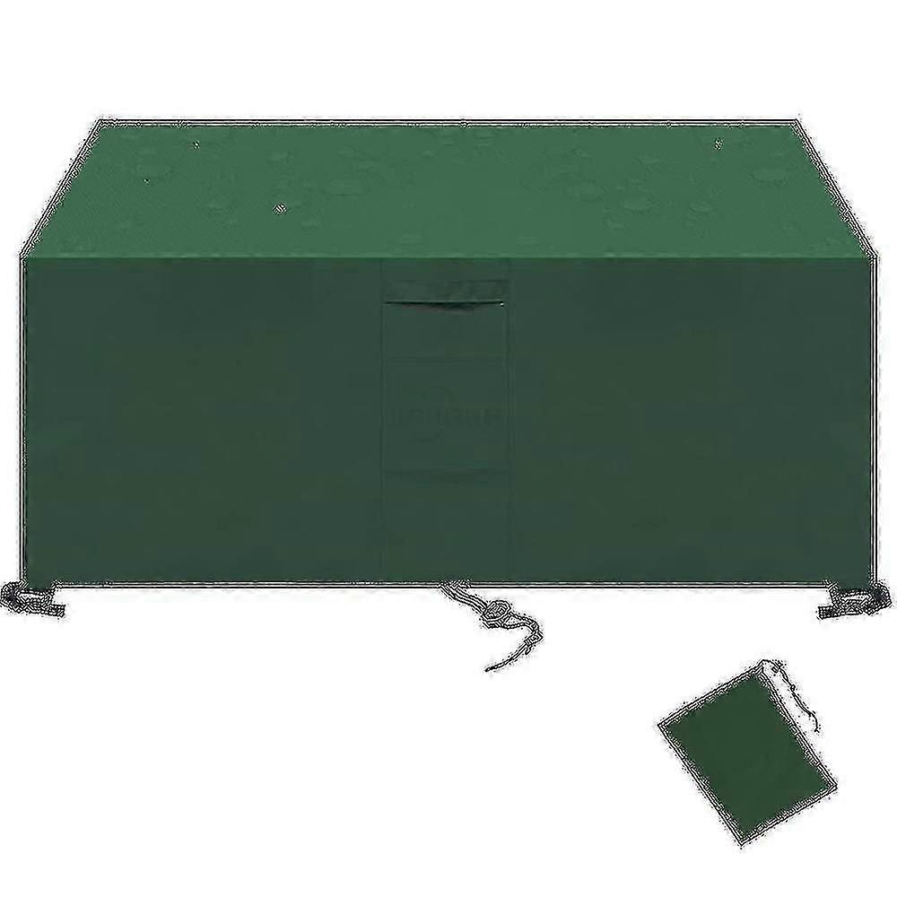 58 مقاسات 420d فناء خارجي مقاوم للماء يغطي أثاث حديقة أكسفورد ، أخضر Tw