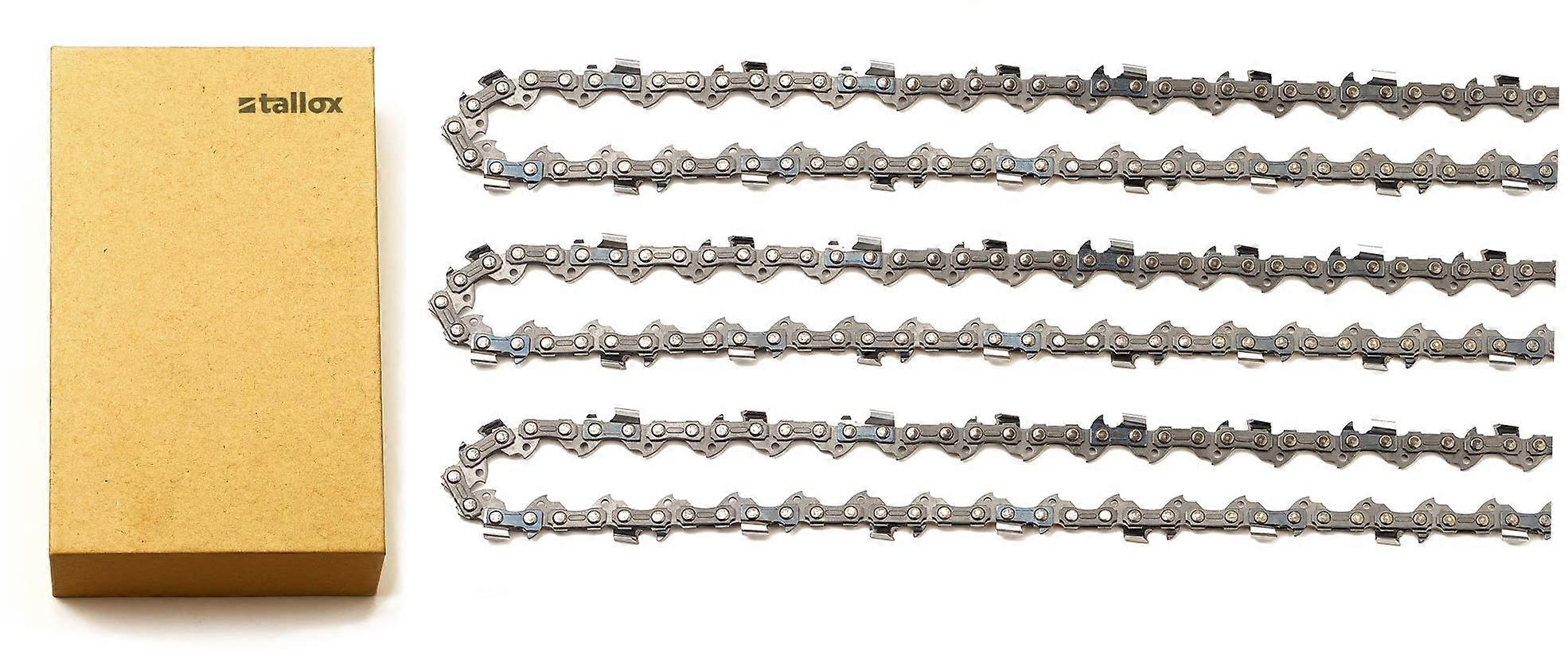 10" Chainsaw Chains 3 Pack 3/8 LP .050" 40 Drive Links Compatible with Craftsman Poulan Remington Models