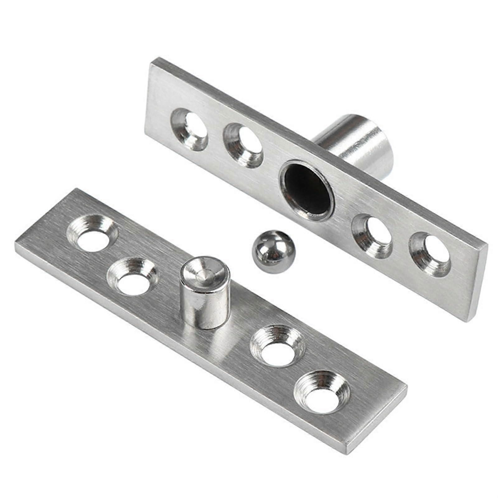 Stainless Steel Rotating Door Hinge, 360 Degree Rotation Axis, Up and Down Locating Shaft, Hidden Pivot, Supplies (Color : Heye01hjpianzhong)