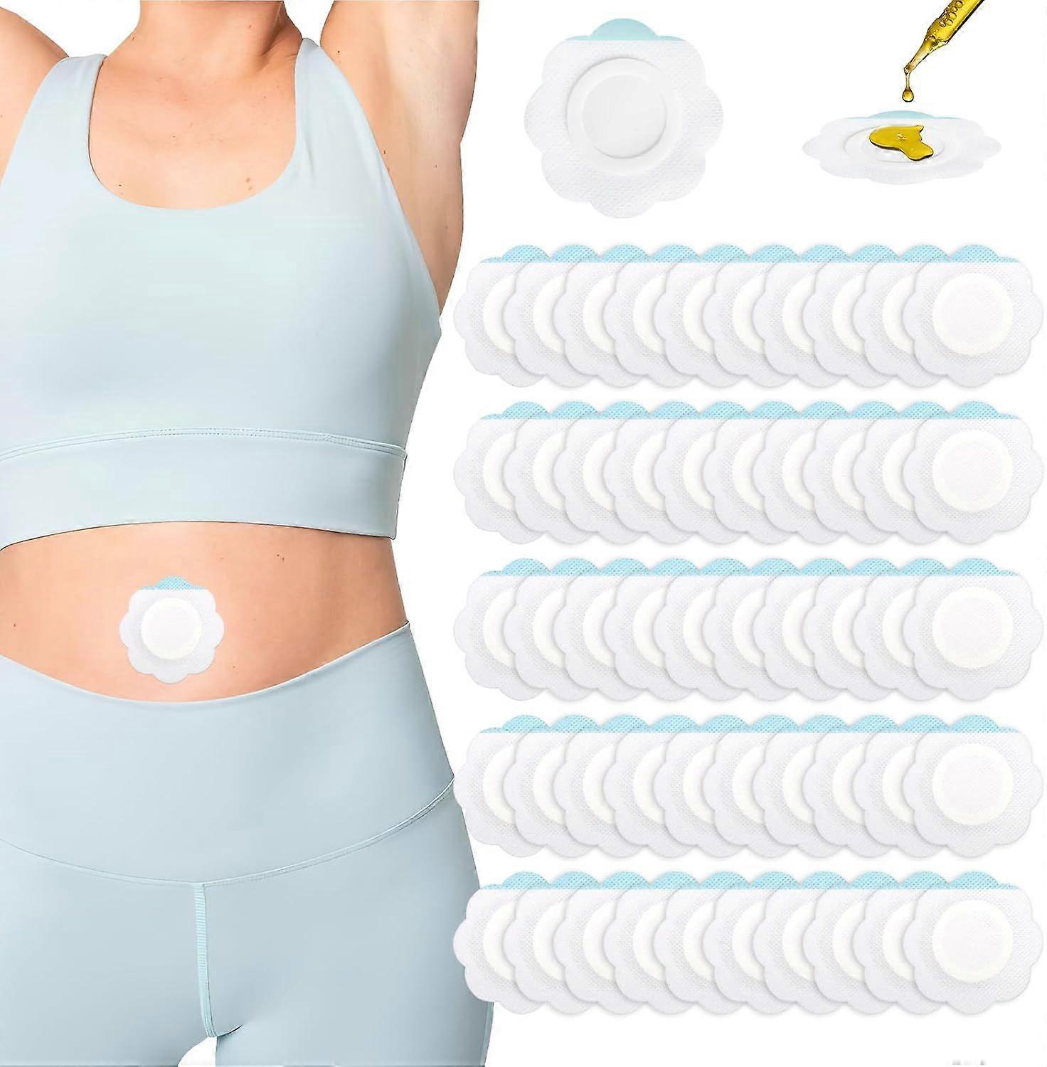 2025 Latest Model  100pcs Castor Oil Belly Button Patch - Self-Adhesive