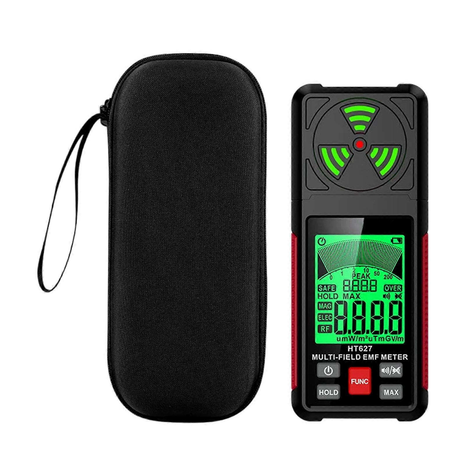 Radiation Monitors Tester with Alarm Radio Frequency Detector Electromagnetic Radiation Detector Handheld Meter