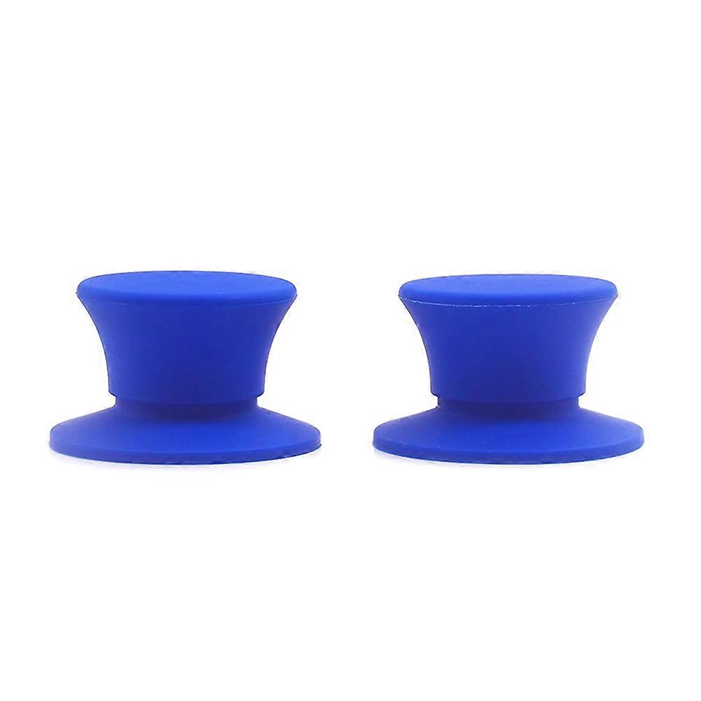 1Pair 1/4 Inch Reel to Reel Tape Opener Rubber Hub Adapters Blue