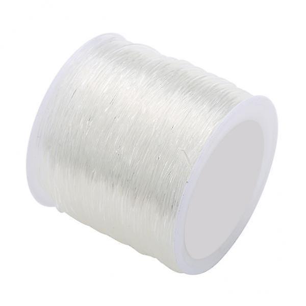 8x o rolă de 100 de metri 0,6 mm clar puternic elastic elastic fir mărgele