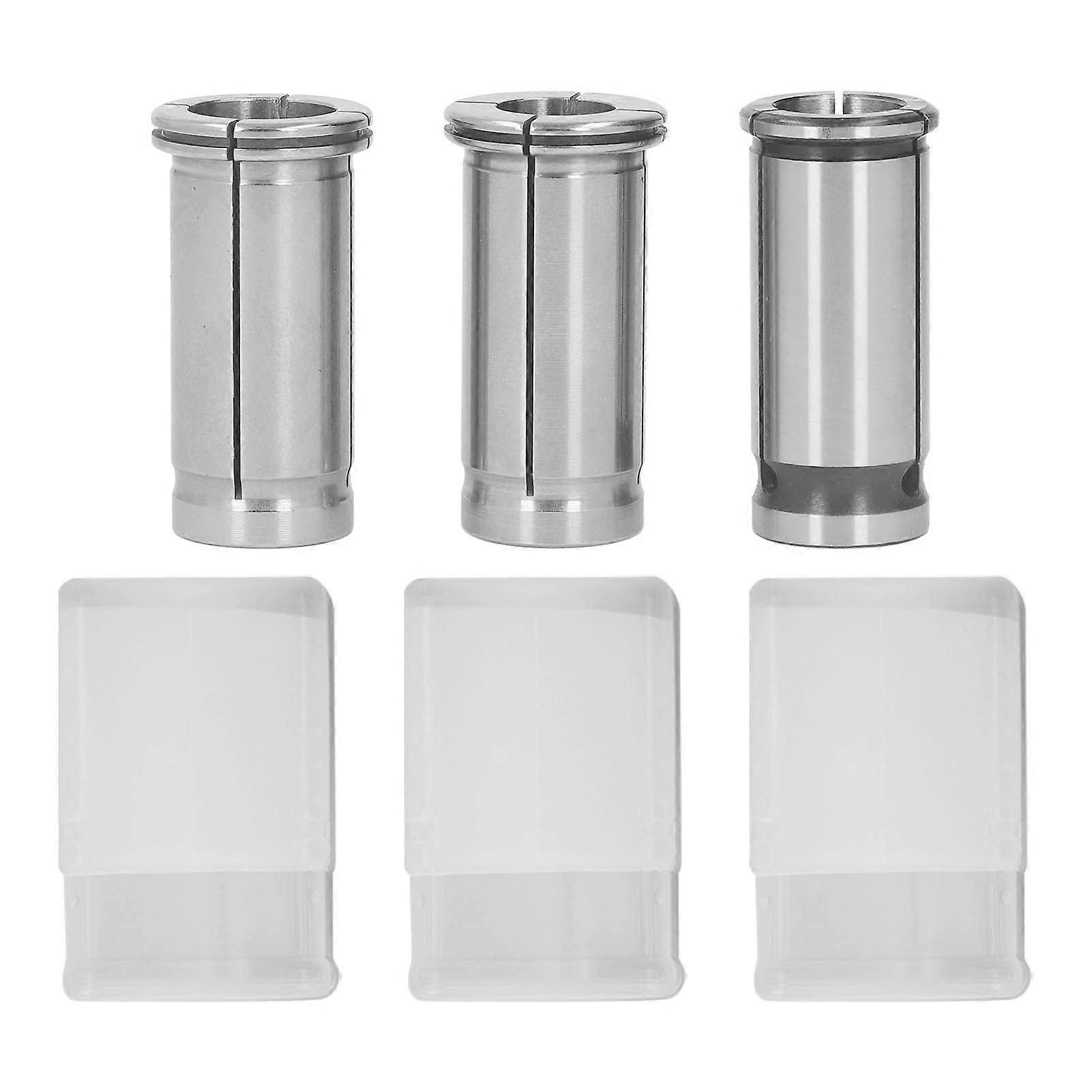 2025 Τελευταίο μοντέλο 3Pcs C25 Collet High Carbon Steel 16mm 18mm 20mm Straight