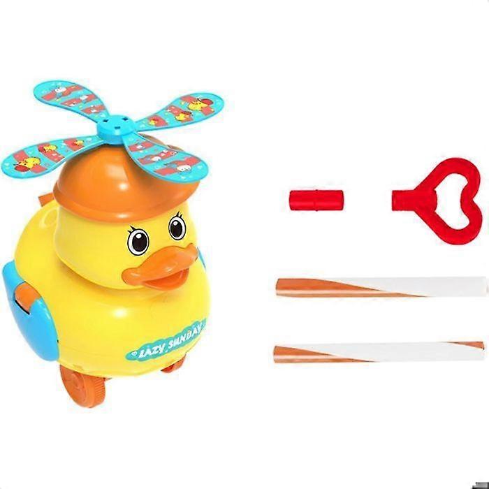 Toddler Push Toys, Walker for Toddlers, Little Yellow Duck Push Toys for Toddlers, Quacking Sounds and Squeaking Action