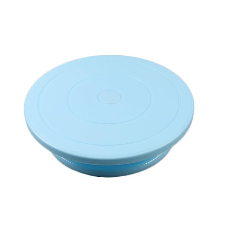 Cake Decorating Turntable 28cm Plastic Rotating Stand for Icing and Baking (Blue)