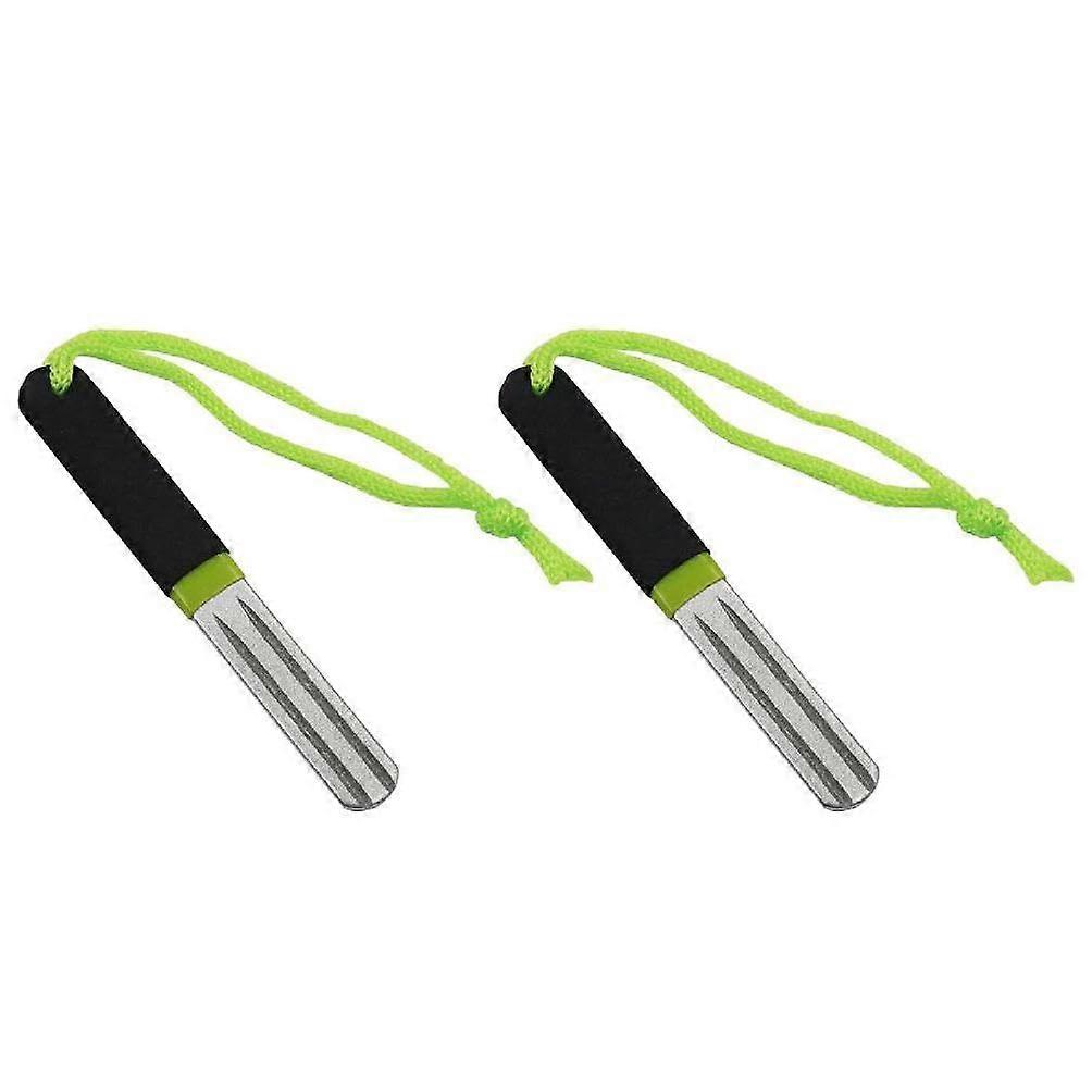 Double-Sided Fishing Hooks With Sharpening Stone, Portable Sharpener, Sharpening File, Outdoor Fishing, 2-Piece Set