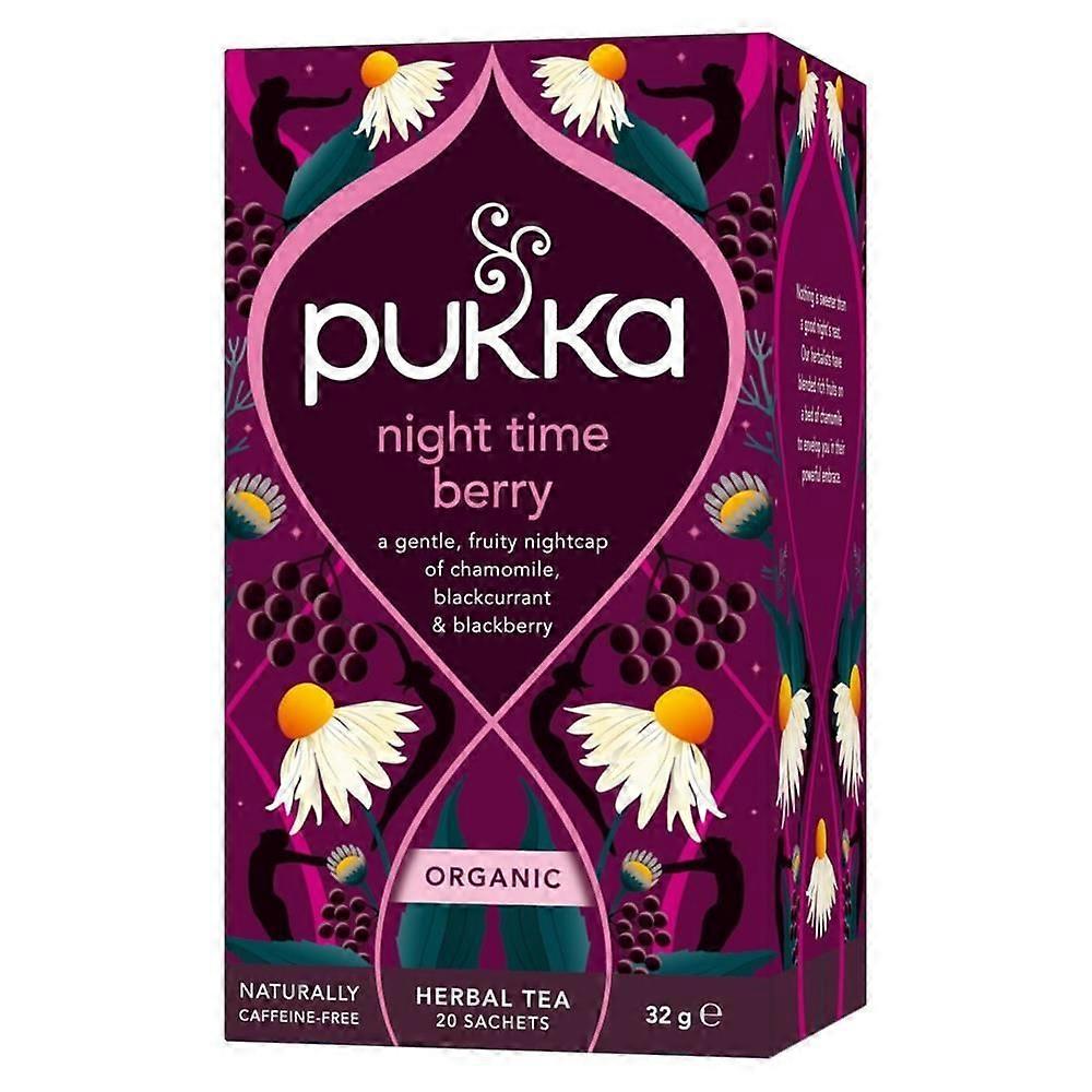Pukka Herbs Night Time Berry شاي أعشاب عضوي × 20 كيس
