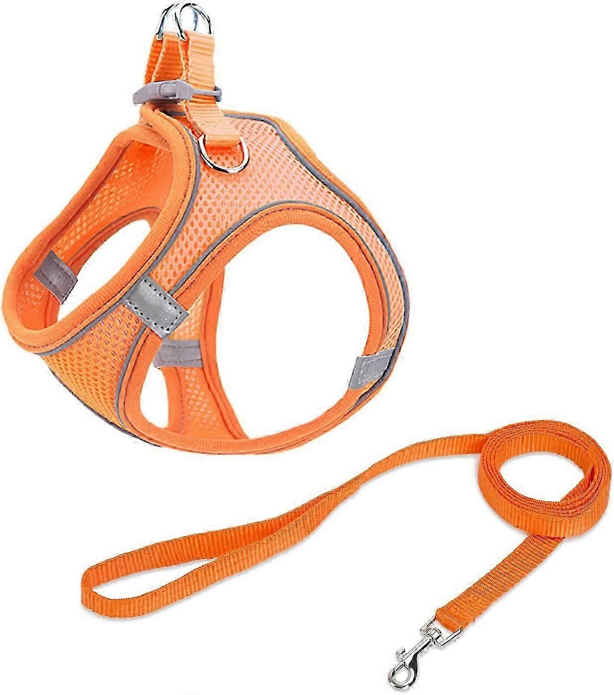 Dog Harness Dog Vest Harness, All Weather Reflective Mesh for Small and Medium Dogs, Dog Harness and Leash with Air Vest