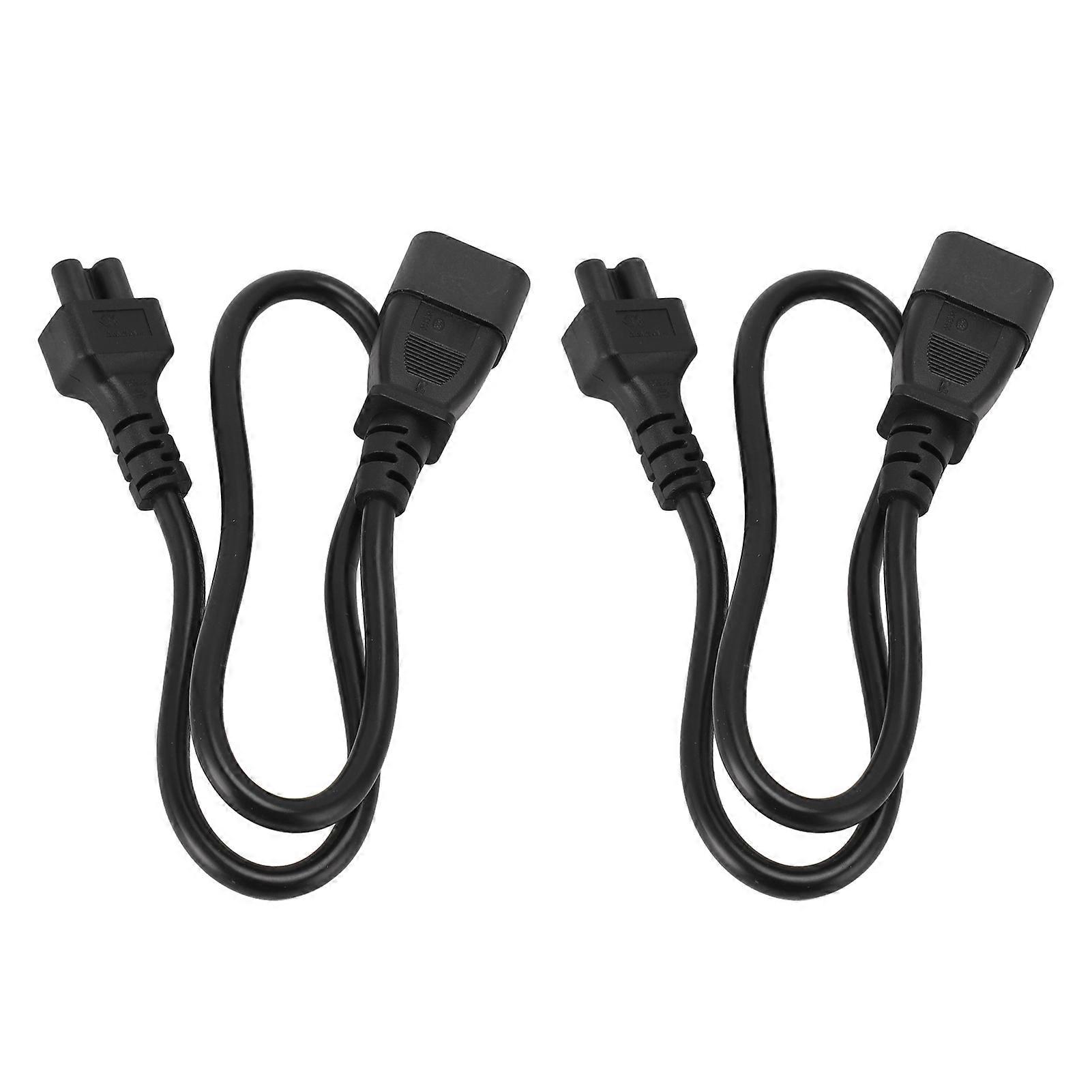 Universal 60cm C14 to C5 Power Adapter Cable for Laptops, Monitors, and More