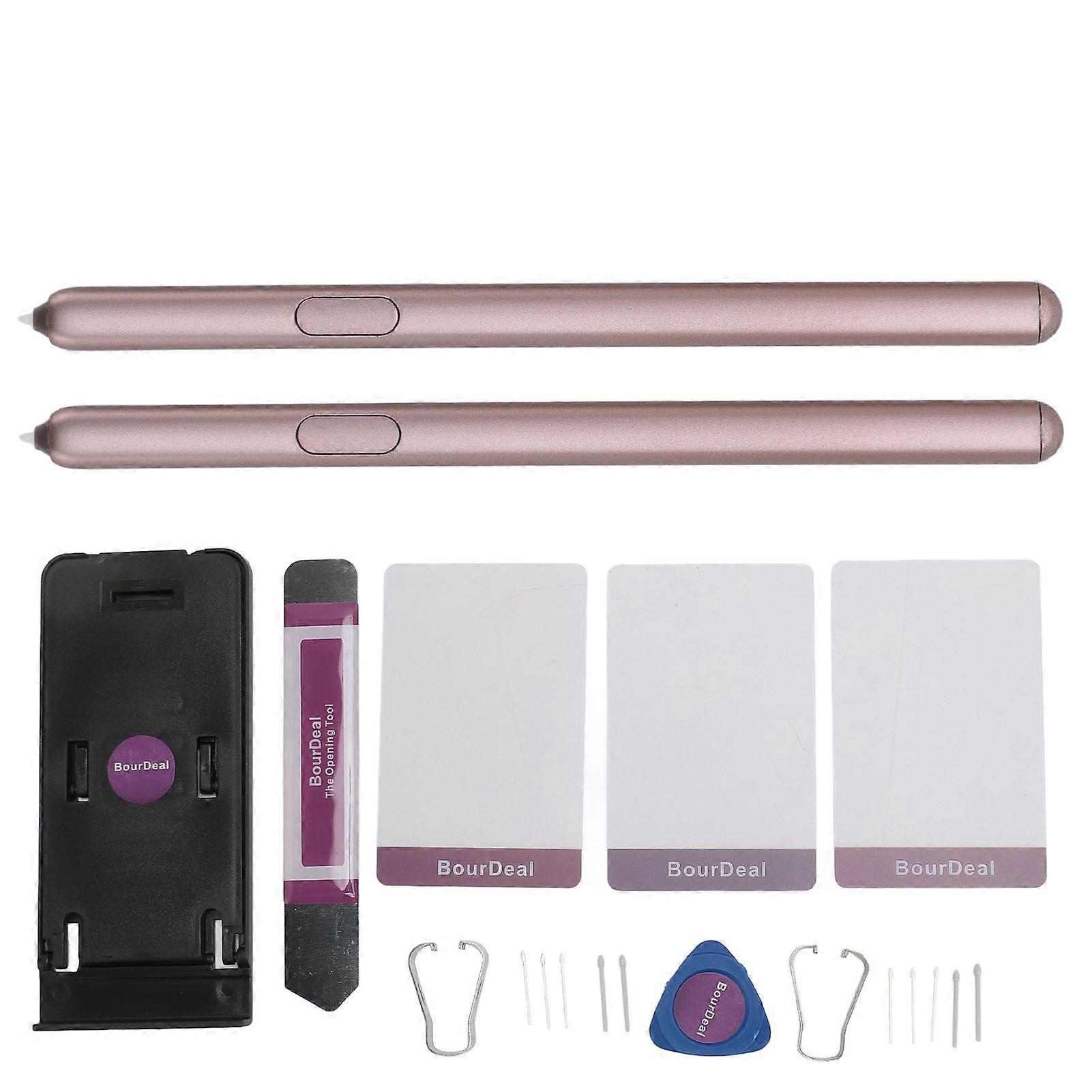 Tablet Stylus Pen Professional High Sensitivity Precise Control Touch Screen Pen with 10pcs Replacement Nibs for Galaxy Tab S6 Rose Red