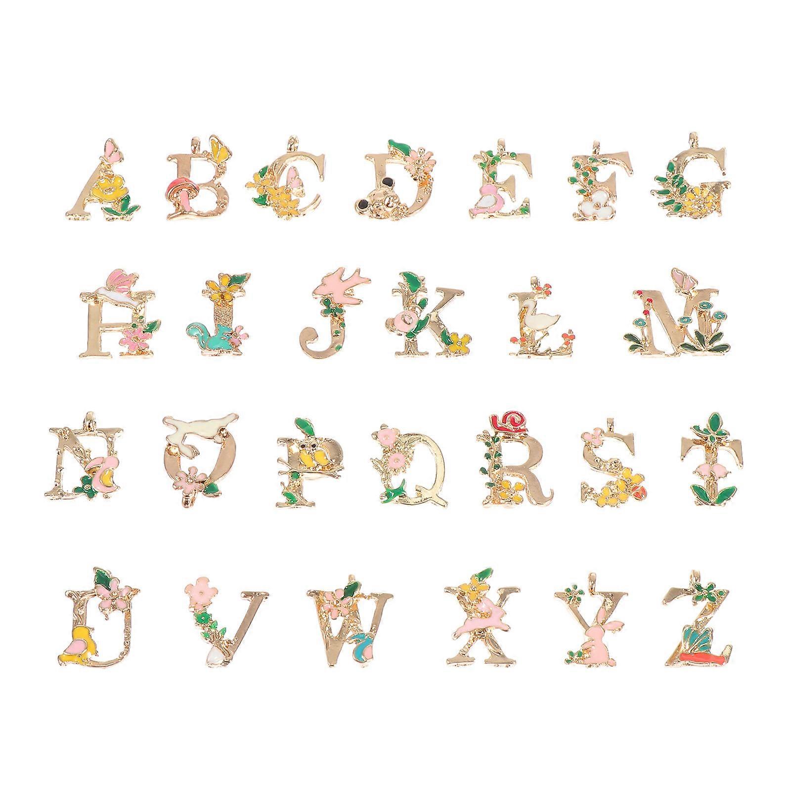 Festive Letters Charms for , Durable Alloy Suitable for DIY Creations