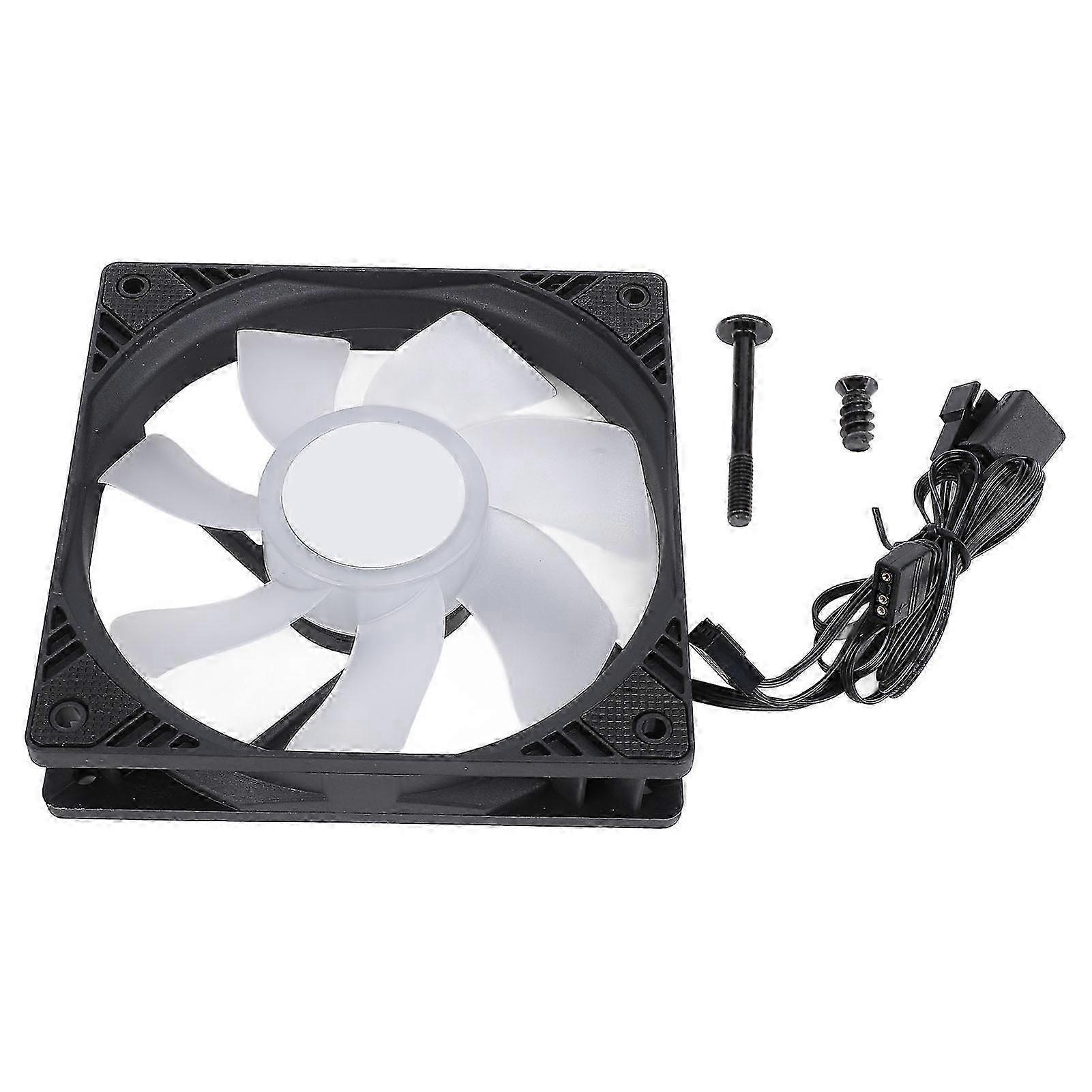 2025 PC Reverse Blade 120mm 4PIN PWM 5V ARGB MFDB Hydraulic Bearing 1500RPM Low Noise Computer Case Fan for Replacement