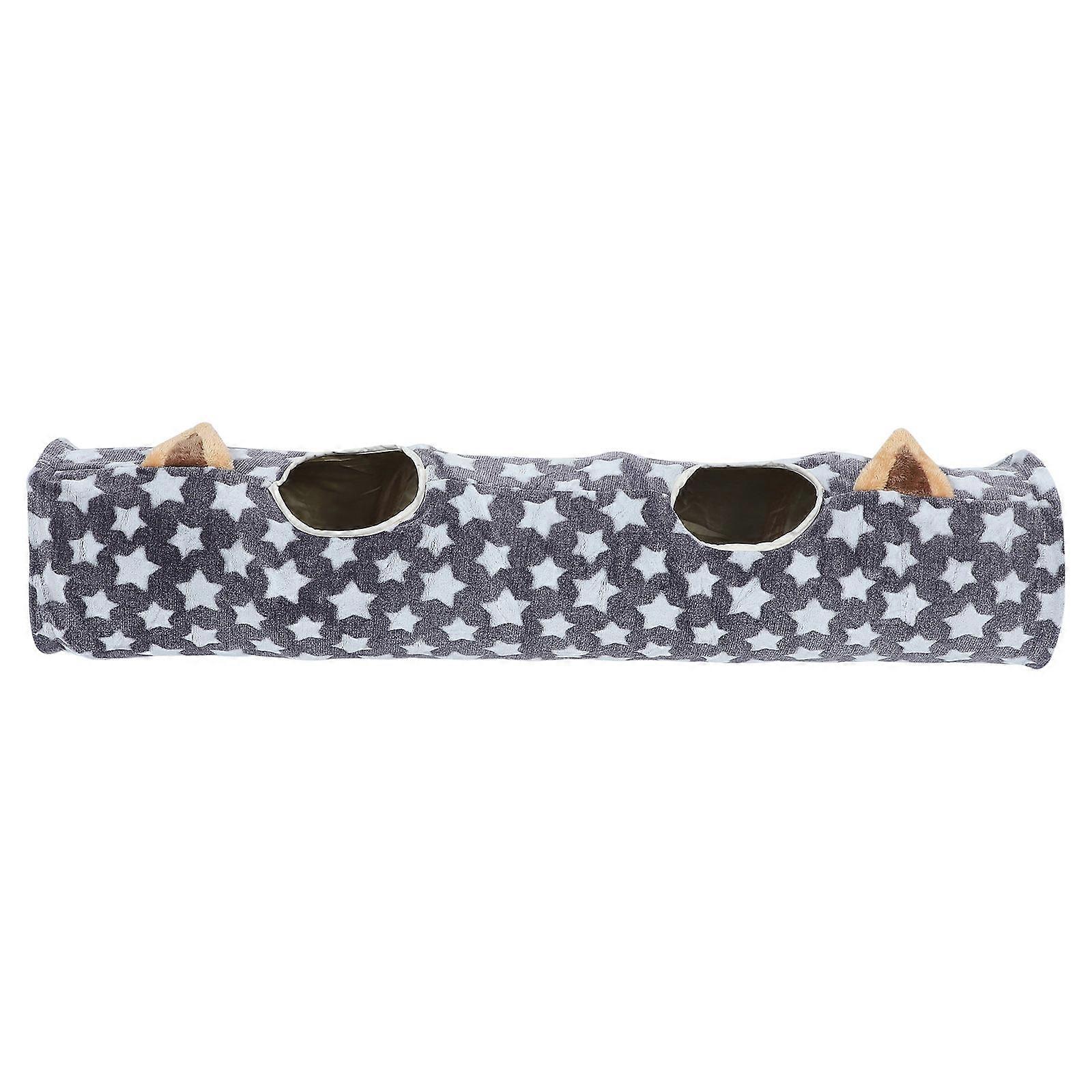 Kitten Toy Foldable Cat Tunnel Straight Tunnel Indoor from Cold Cats Kittens 120X25X25CM 1Pcs